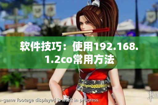软件技巧：使用192.168.1.2co常用方法