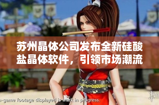 苏州晶体公司发布全新硅酸盐晶体软件，引领市场潮流
