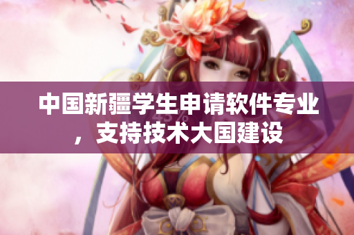 中国新疆学生申请软件专业，支持技术大国建设