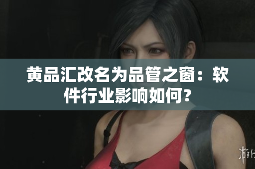 黄品汇改名为品管之窗：软件行业影响如何？