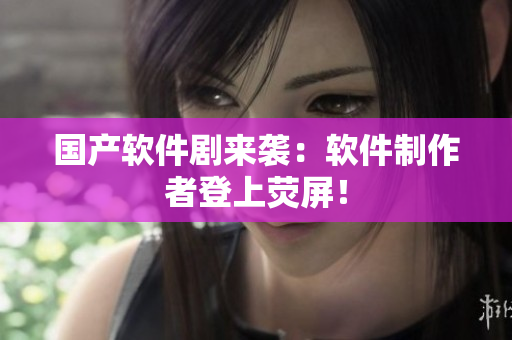 国产软件剧来袭：软件制作者登上荧屏！