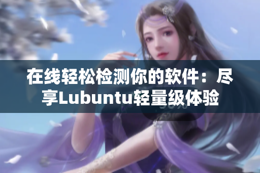 在线轻松检测你的软件：尽享Lubuntu轻量级体验