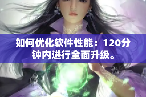 如何优化软件性能：120分钟内进行全面升级。