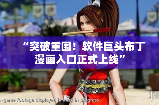 “突破重围！软件巨头布丁漫画入口正式上线”