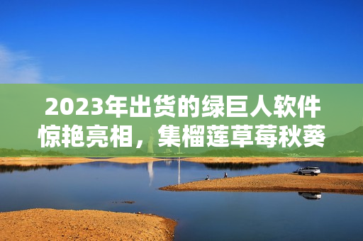 2023年出货的绿巨人软件惊艳亮相，集榴莲草莓秋葵于一体！