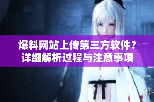 爆料网站上传第三方软件？详细解析过程与注意事项