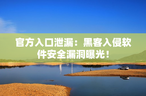 官方入口泄漏：黑客入侵软件安全漏洞曝光！