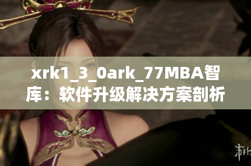xrk1_3_0ark_77MBA智库：软件升级解决方案剖析