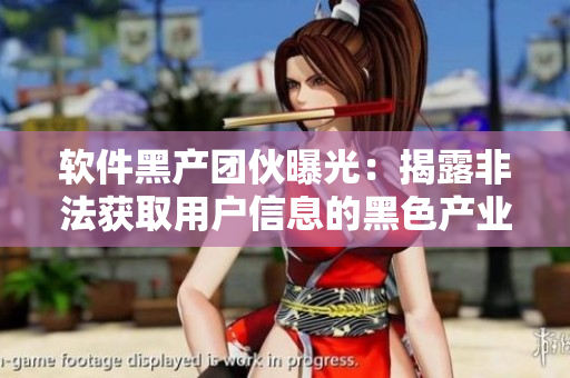 软件黑产团伙曝光：揭露非法获取用户信息的黑色产业链