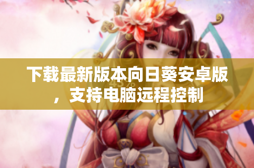 下载最新版本向日葵安卓版，支持电脑远程控制