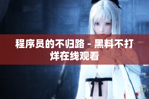 程序员的不归路 - 黑料不打烊在线观看