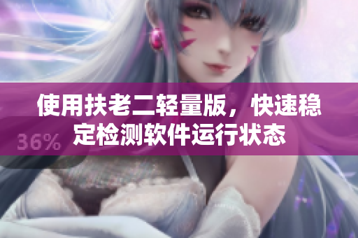 使用扶老二轻量版，快速稳定检测软件运行状态