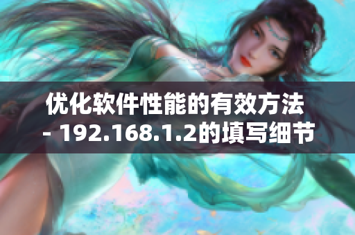 优化软件性能的有效方法 - 192.168.1.2的填写细节