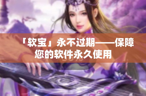 「软宝」永不过期——保障您的软件永久使用