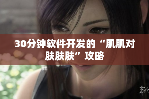 30分钟软件开发的“肌肌对肤肤肤”攻略