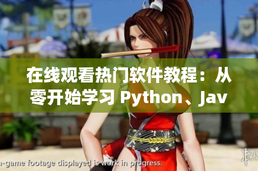 在线观看热门软件教程：从零开始学习 Python、Java、C++等语言