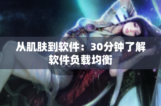 从肌肤到软件：30分钟了解软件负载均衡