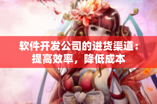 软件开发公司的进货渠道：提高效率，降低成本
