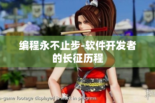 编程永不止步-软件开发者的长征历程