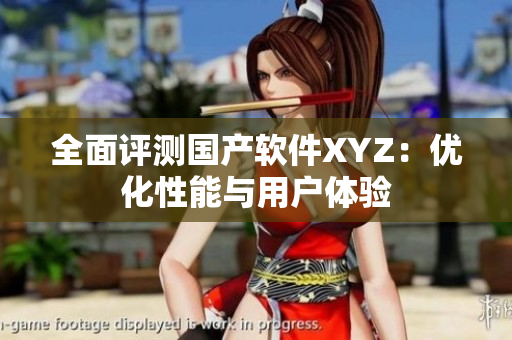 全面评测国产软件XYZ：优化性能与用户体验