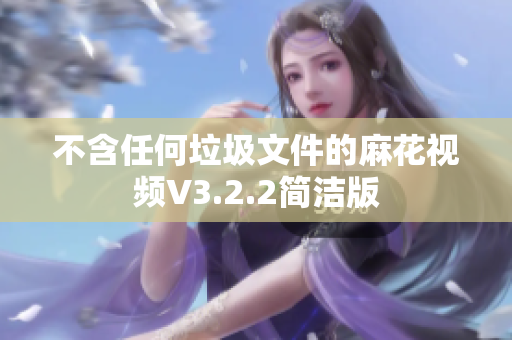 不含任何垃圾文件的麻花视频V3.2.2简洁版