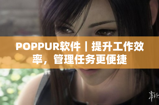 POPPUR软件｜提升工作效率，管理任务更便捷