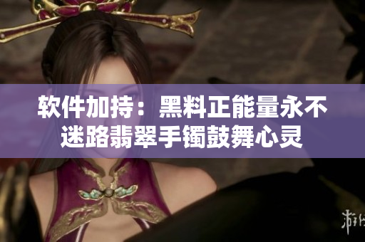 软件加持：黑料正能量永不迷路翡翠手镯鼓舞心灵