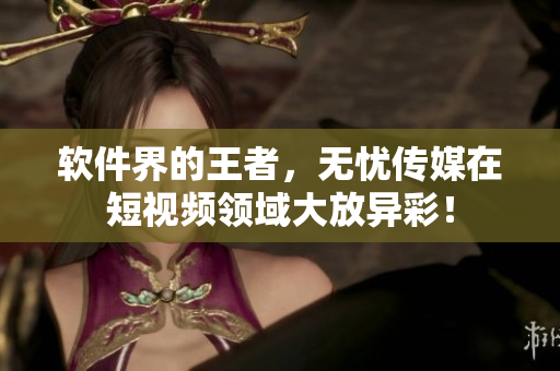 软件界的王者，无忧传媒在短视频领域大放异彩！