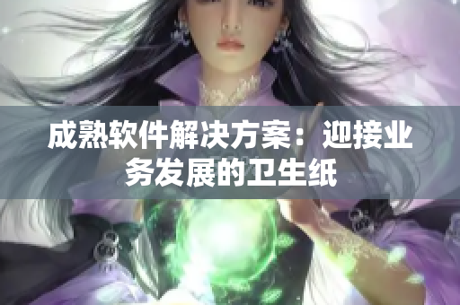 成熟软件解决方案：迎接业务发展的卫生纸