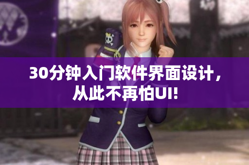 30分钟入门软件界面设计，从此不再怕UI!