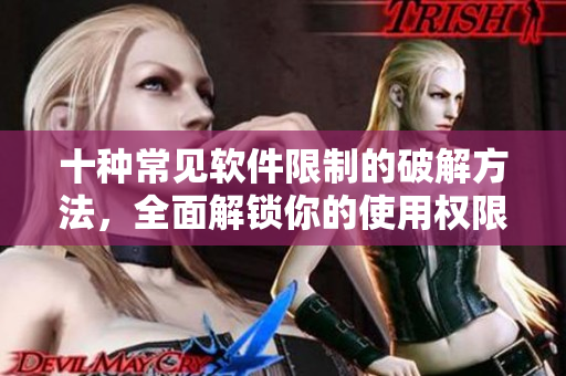 十种常见软件限制的破解方法，全面解锁你的使用权限