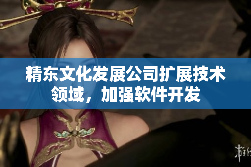 精东文化发展公司扩展技术领域，加强软件开发