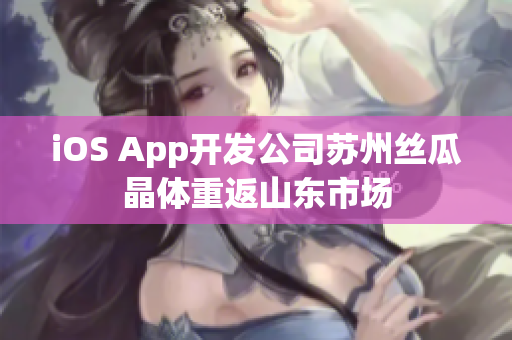 iOS App开发公司苏州丝瓜晶体重返山东市场