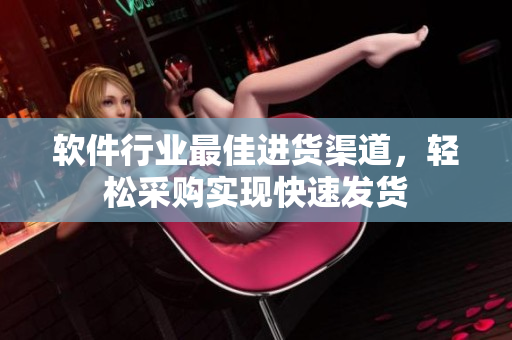 软件行业最佳进货渠道，轻松采购实现快速发货