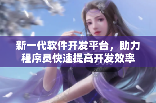 新一代软件开发平台，助力程序员快速提高开发效率