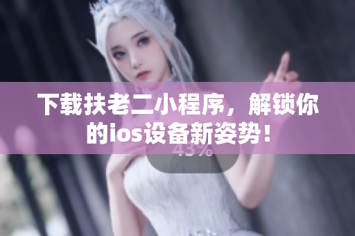 下载扶老二小程序，解锁你的ios设备新姿势！