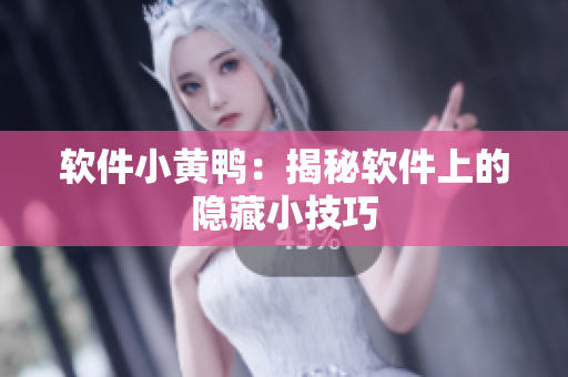 软件小黄鸭：揭秘软件上的隐藏小技巧