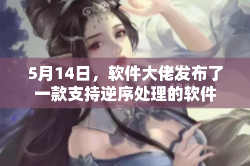 5月14日，软件大佬发布了一款支持逆序处理的软件