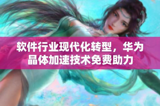 软件行业现代化转型，华为晶体加速技术免费助力