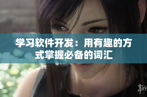 学习软件开发：用有趣的方式掌握必备的词汇