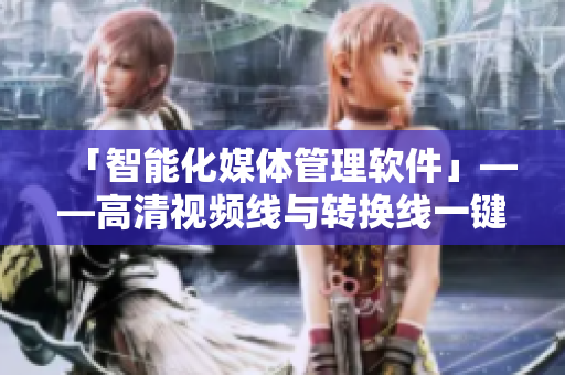 「智能化媒体管理软件」——高清视频线与转换线一键管理