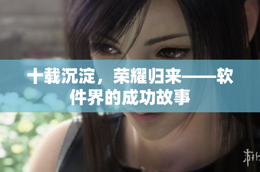 十载沉淀，荣耀归来——软件界的成功故事