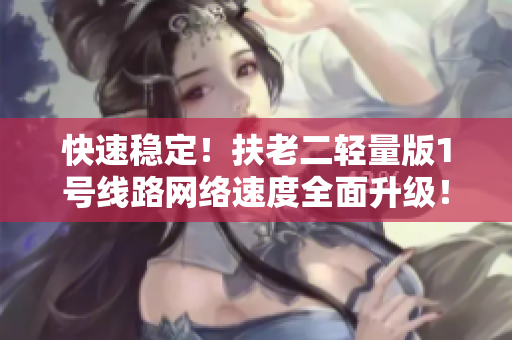 快速稳定！扶老二轻量版1号线路网络速度全面升级！