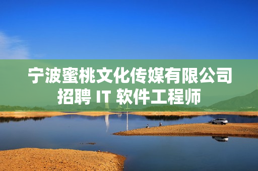 宁波蜜桃文化传媒有限公司招聘 IT 软件工程师