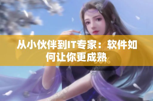 从小伙伴到IT专家：软件如何让你更成熟