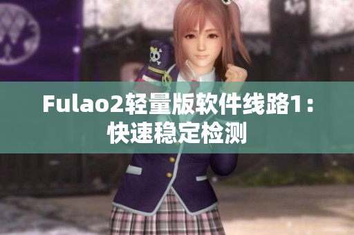 Fulao2轻量版软件线路1：快速稳定检测