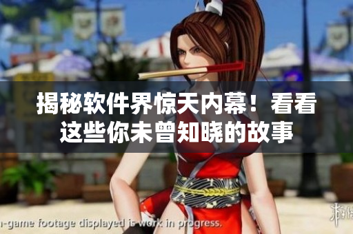 揭秘软件界惊天内幕！看看这些你未曾知晓的故事
