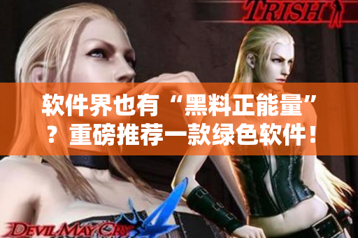 软件界也有“黑料正能量”？重磅推荐一款绿色软件！