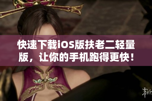 快速下载iOS版扶老二轻量版，让你的手机跑得更快！