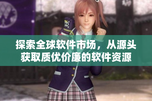探索全球软件市场，从源头获取质优价廉的软件资源